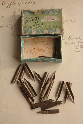 Old Box of Pen Nibs