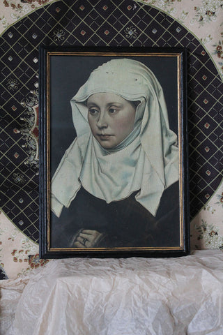 Beautiful Antique Frame with Old Print