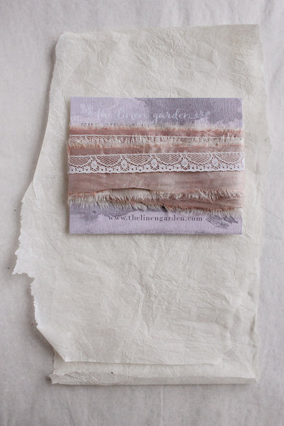 Parisienne Patisserie - Delicate Silk & Lace Ribbon (30) – The Linen Garden