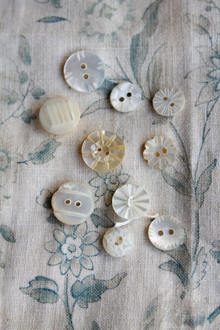 Collection of Interesting Antique Mother of Pearl Buttons - set 3
