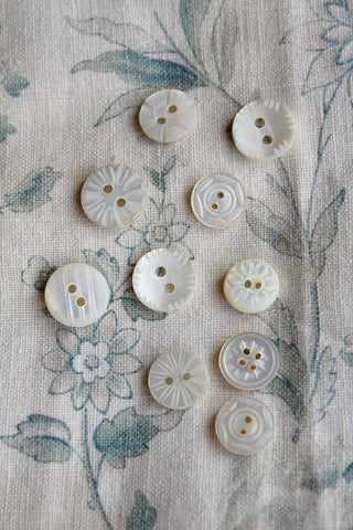 Collection of Interesting Antique Mother of Pearl Buttons - set 5