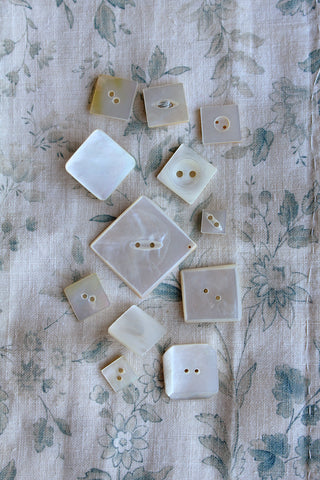 Collection of Interesting Antique Mother of Pearl Buttons - set 6