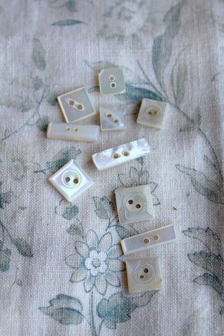 Collection of Interesting Antique Mother of Pearl Buttons - set 7
