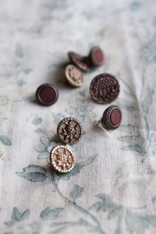 A Gorgeous Collection of Varied Detailed Metal Buttons