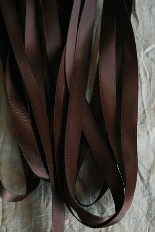 Double Satin Ribbon - POLISHED OAK