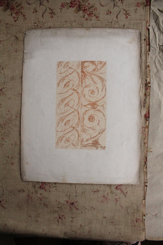 Beautiful French Engraving by Auguste Delâtre - Swirls