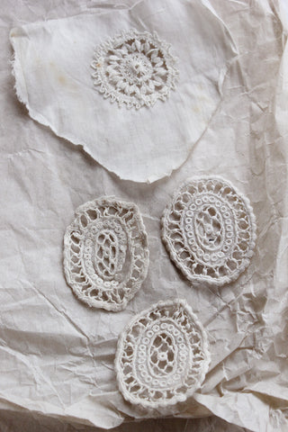 Collection of Antique Lace Motifs - Ovals & Circle