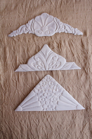 Vintage Wooden Hand Painted Appliques