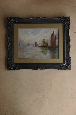 Old Framed Twenties Oil Painting