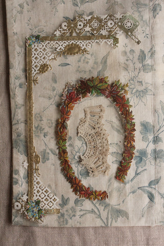 Paper Lace & Embossed Fragments - Frames & Leaves