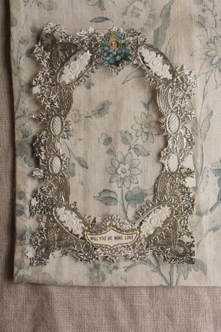 Paper Lace & Embossed Frame - You Will Be Mine Love