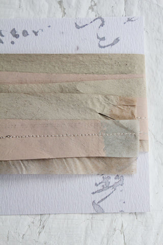 Old Hand Printed Wallpaper Panel - No.3