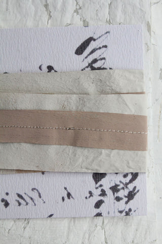Old Hand Printed Wallpaper Panel - No.3