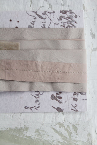 Old Hand Printed Wallpaper Panel - No.3