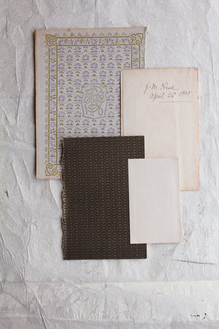 Old Rare Perfectly Imperfect Reclaimed Book Cover - Marble