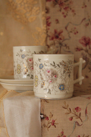 Sweet Rare Porcelain Cups and Saucers