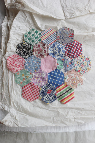 Reclaimed Antique Hand Stitched Patchwork Panel - 44