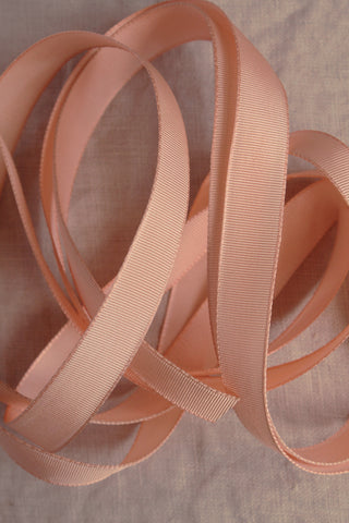 Vintage Milliner's Ribbon -  Peach Mandarin