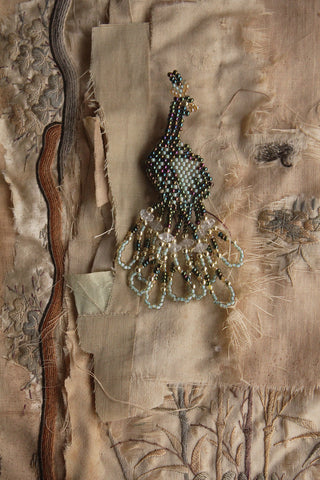 Hand Made Beaded Brooch