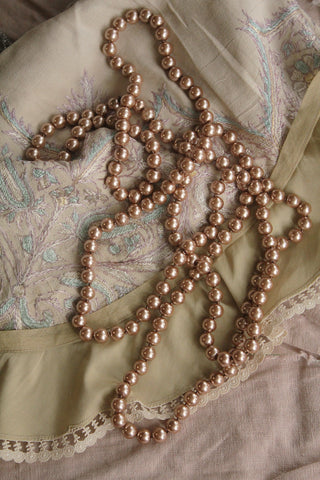 String of Faux Pearl Glass Beads