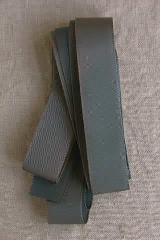 Vintage Milliner's Ribbon -  Pewter Ombre
