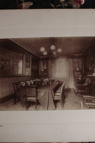 Exquisite Old Interiors Silver Photograph - To Dine