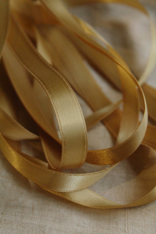 Satin Ribbon - Polished Gold