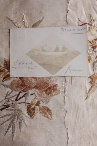 Old Collectable Postcard - The Boat Trip
