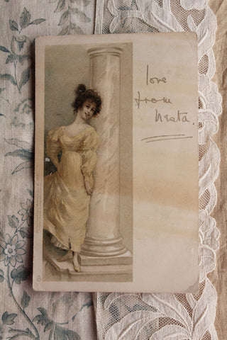 Old Collectable Postcard - Love from Nesta