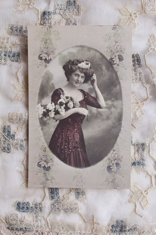 Two Old Thirties Floral Postcards