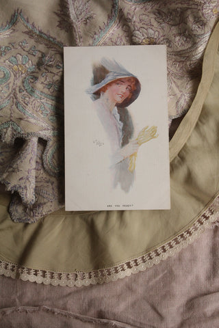 Collectable Fashion Illustration Postcard - Are You Ready