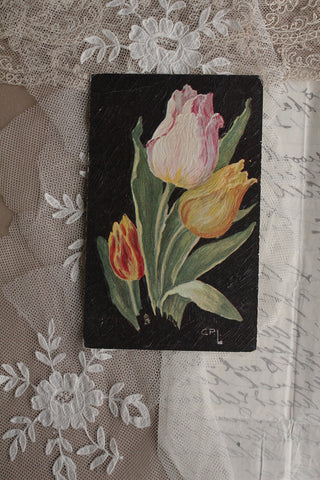 Old Collectable Postcard - Tulips