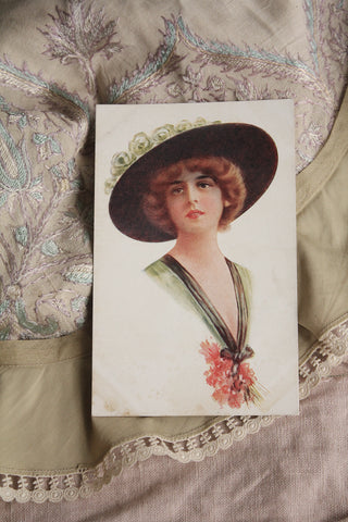 Collectable Fashion Illustration Postcard - Antoinette