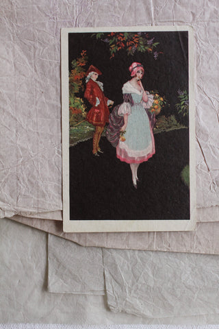 Two Old Thirties Floral Postcards