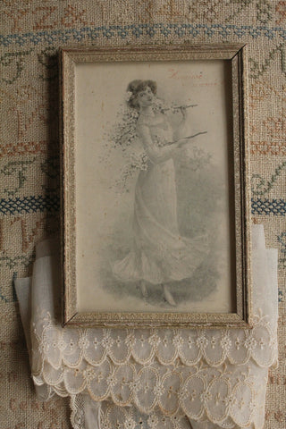 Framed French Postcard