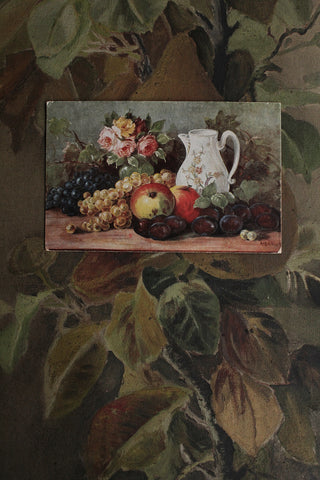 Collectable Postcard - Fruits & Flowers & A Very Pretty Jug
