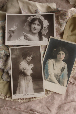 Set of Collectable Old Fashion Postcards - Isabel, Gertie & Mrs Campbell