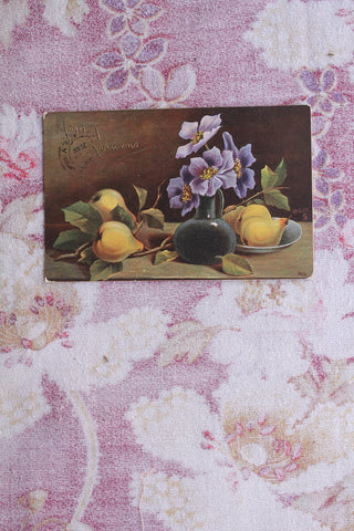 Collectable Postcard -  Clematis & Pears