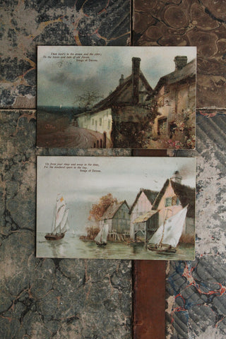 Old Collectable Postcards - Songs of Devon