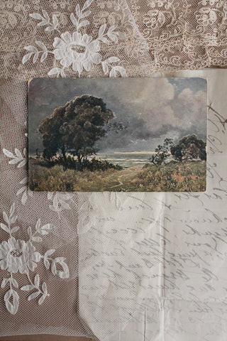 Old Collectable Postcard - Thunderstorm Approaching