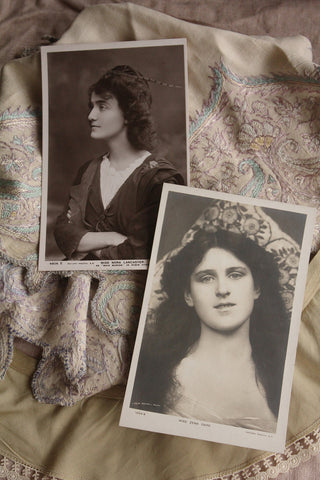 Set of Collectable Old Fashion Postcards -Nora and Zena