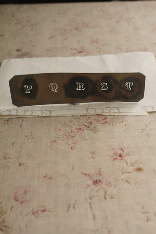 Old Brass Stencil - No.8