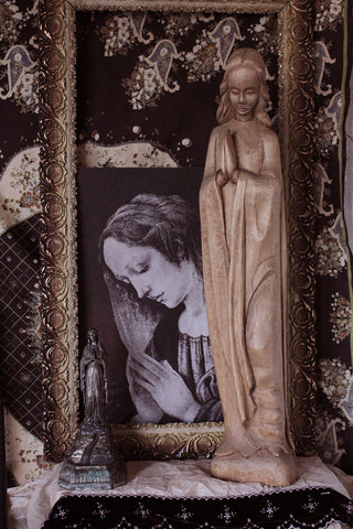 Tall Vintage Carving in Wood 