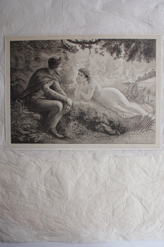 Old Book Plate - Romantic Light