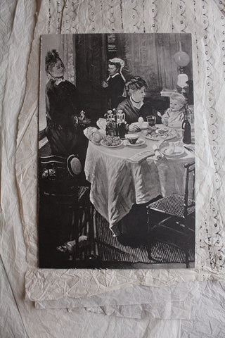 Old Print - Claude Monet - The Lunch