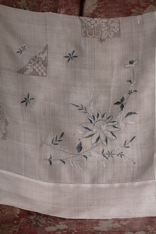 Reclaimed Corner of An Old Embroidered Linen