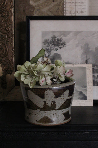 Vintage Hand Thrown Resist Bowl/Pot