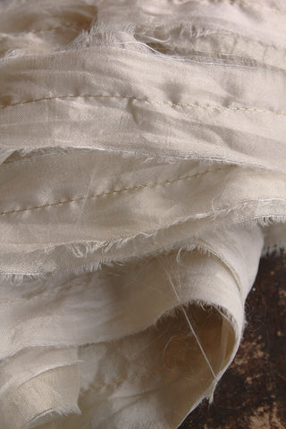 THE RIBBON PATH - Delicate Layered Silk Ribbon - ANGEL WING