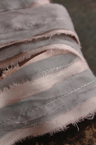 THE RIBBON PATH - Delicate Layered Silk Ribbon - HEAVENLY