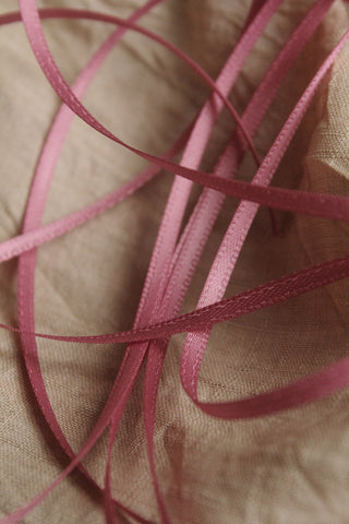 Double Satin Ribbon - Rose Geranium - 3mm